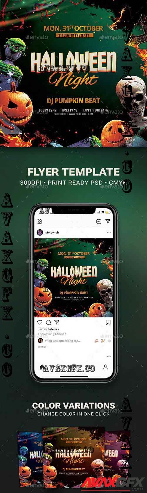 Halloween Night Flyer - 39085329