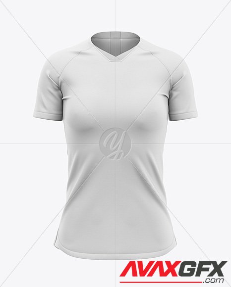 Womens Soccer Jersey Mockup - Front View 41445 TIF