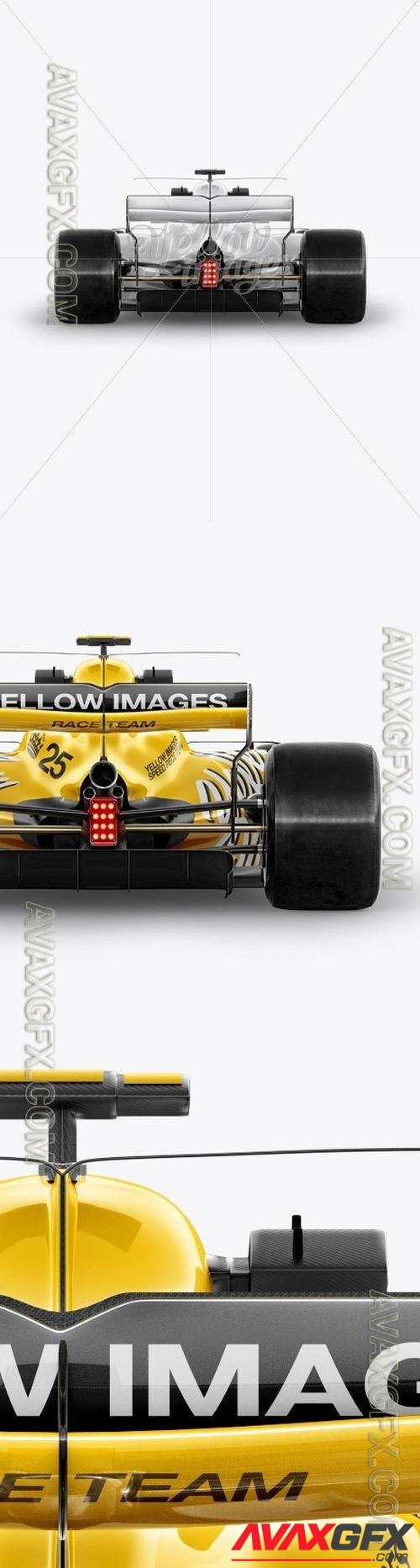 2017 Formula 1 Car Mockup Back view 18042