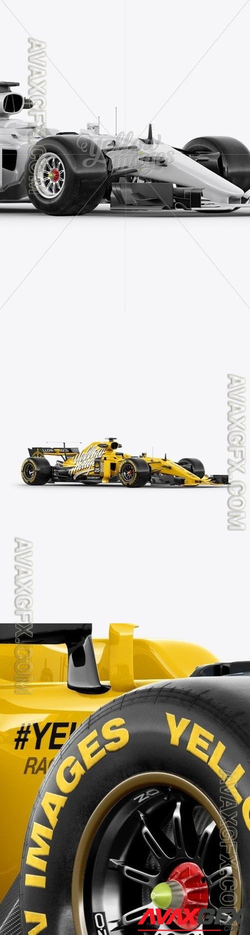 2017 Formula 1 Car Mockup - Half Side View 18149