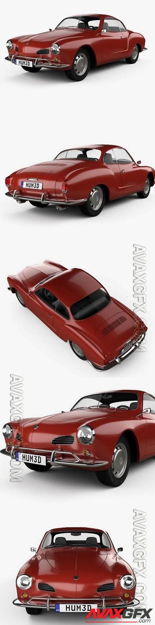 Volkswagen Karmann Ghia 1955 3D Model