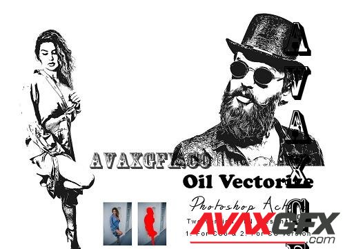 Oil Vectorize Photoshop Action - 7530221