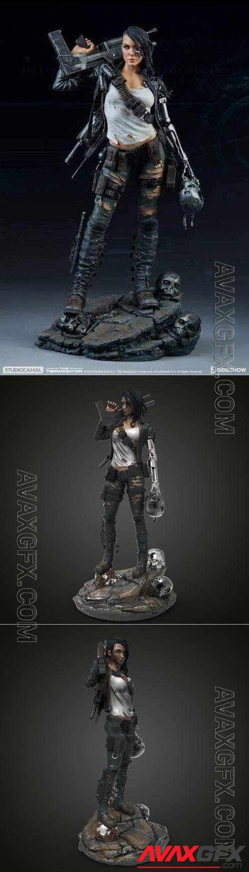 GIrl Terminator 3D Print