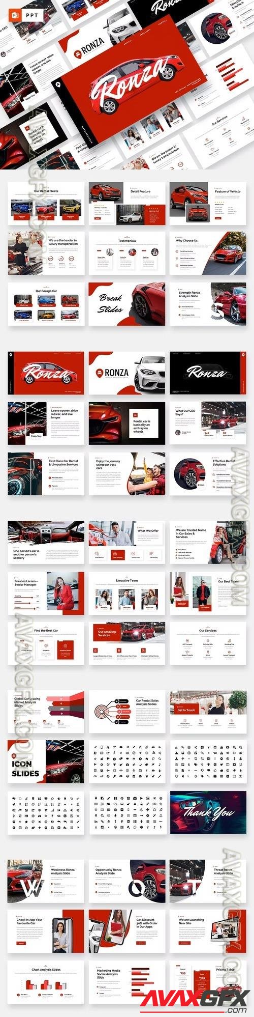 RONZA - Car Rental Powerpoint Template