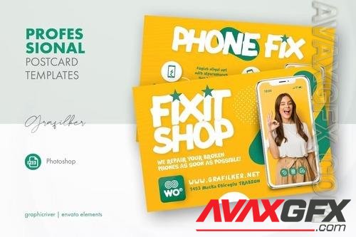 Phone Repair Postcard Templates 8QZDVGX