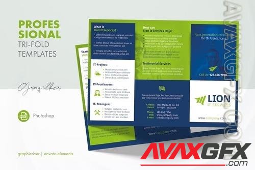 IT Services Tri-Fold Templates 7RUQ6LS