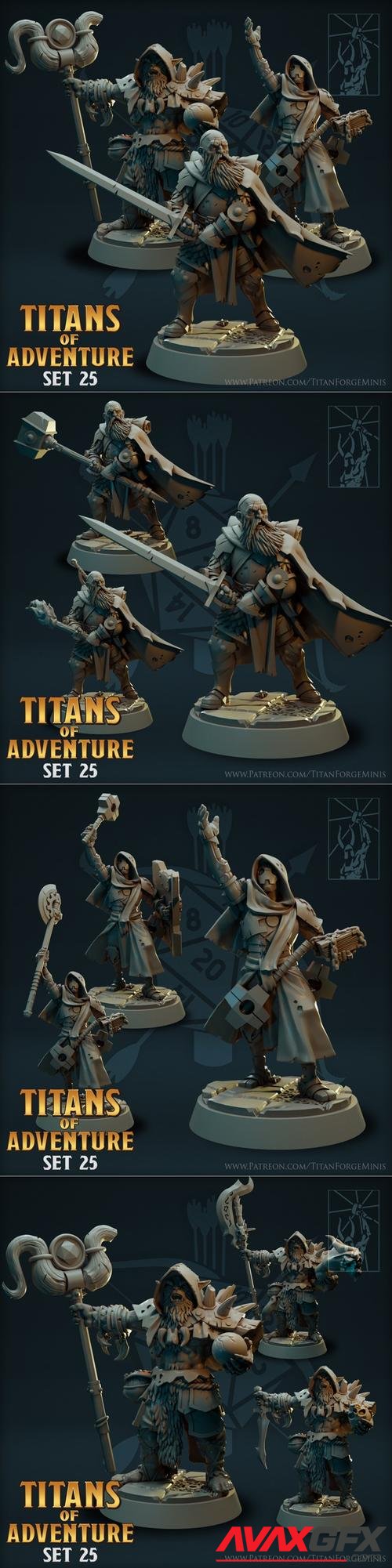 Titans of Adventure Set 25 – 3D Print