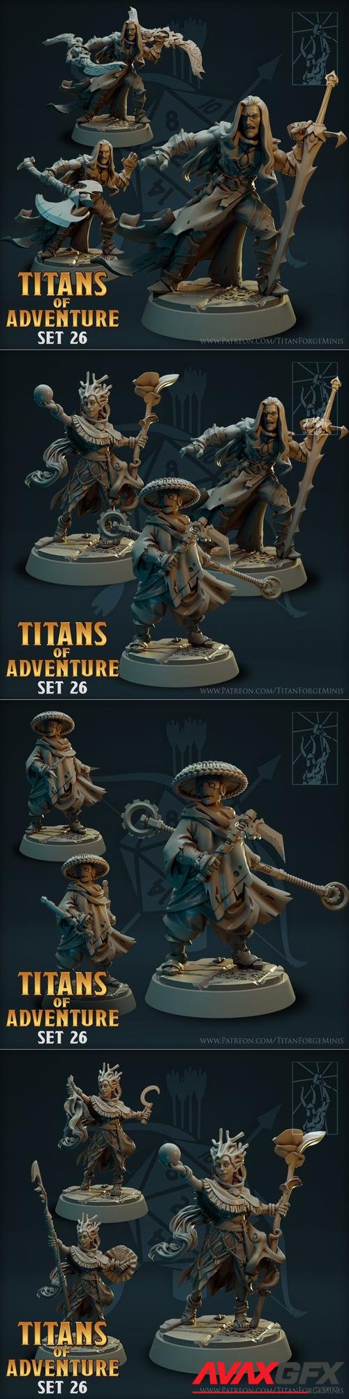 Titans of Adventure Set 26 – 3D Print