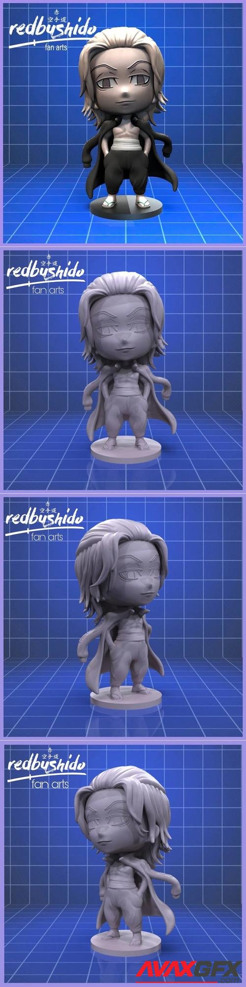 Mikey Nendoroid Style FanArt from Tokyo Revengers – 3D Print