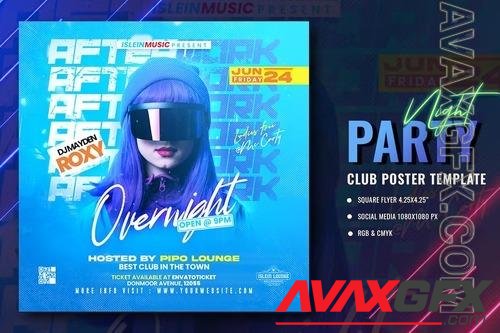 Night Club Flyer Template 7LS9W98