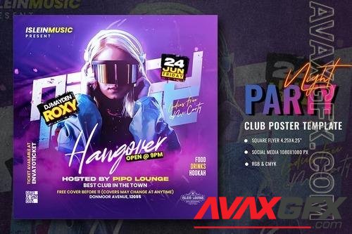 Night Club Flyer XSBRWXP