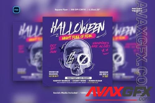 Halloween Party Flyer LLWKS4T