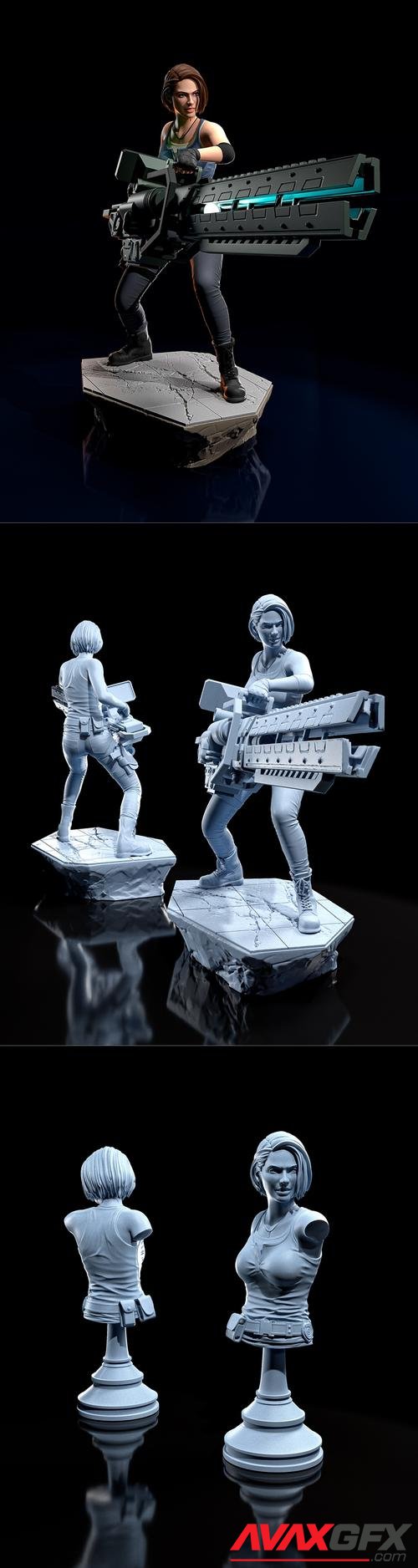 Jill Valentine – 3D Print