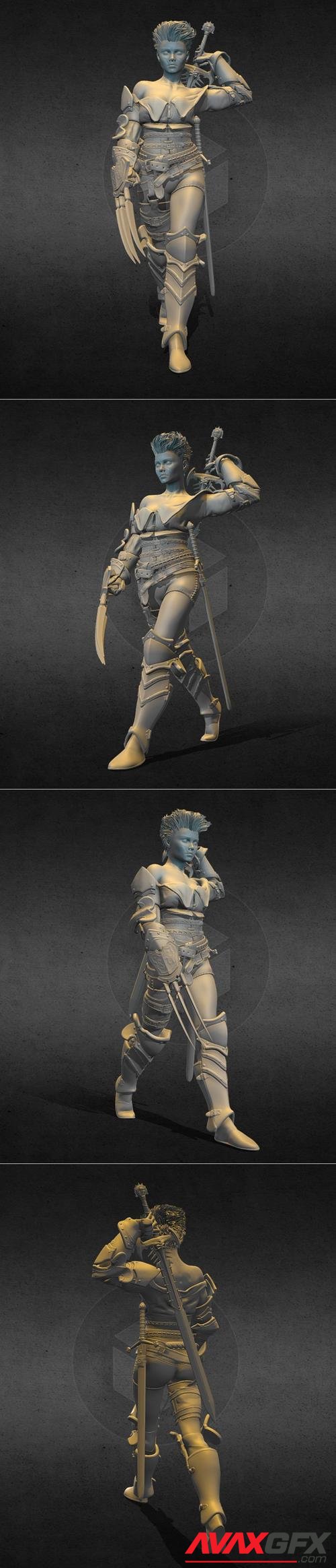 Tarian the mercenaryan Art – 3D Print