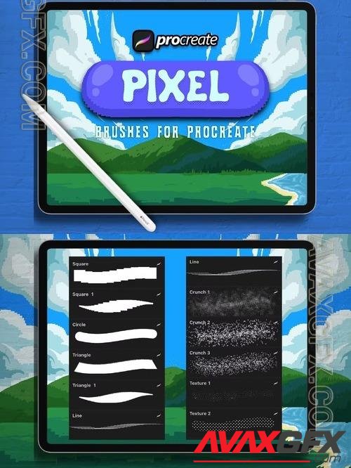 Dansdesign Pixel Brush Procreate #1