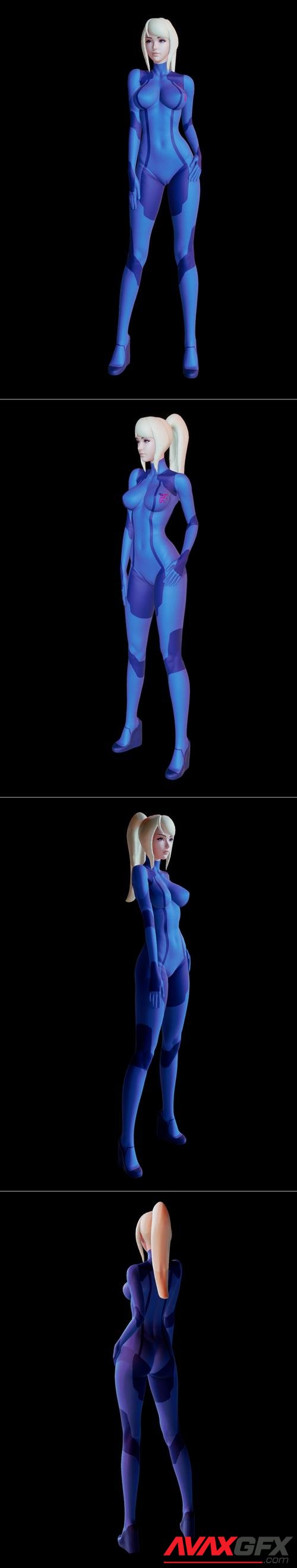 Zero Suit Samus Fan art – 3D Print