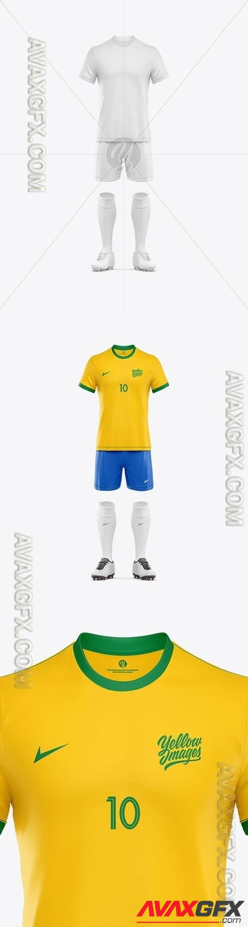 Football Kit Mockup - Front View 66027