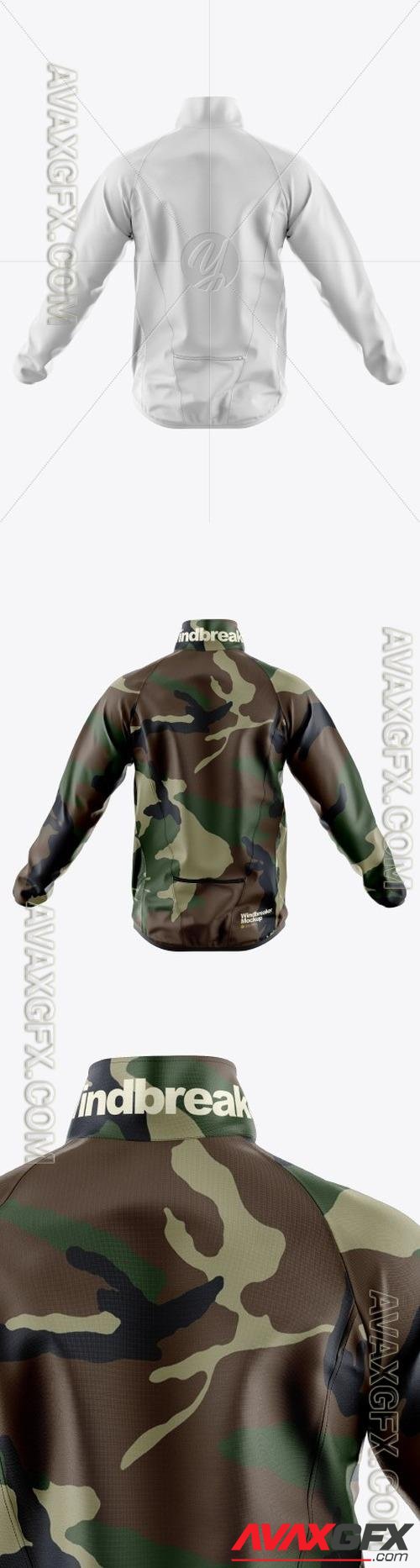 Windbreaker Mockup - Back View 31271