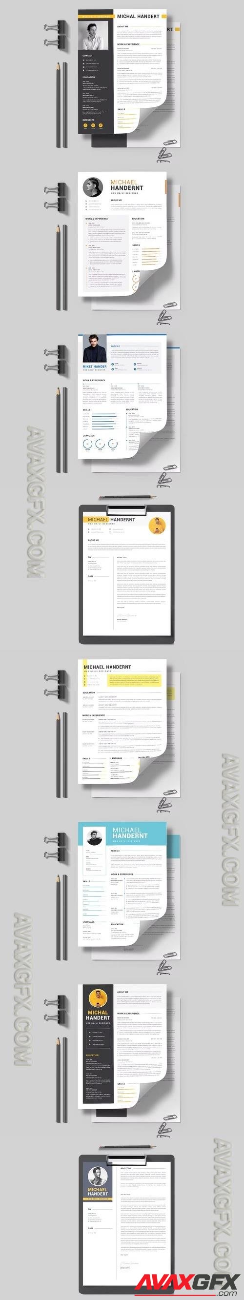 8 CV Resume Pack