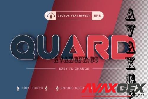 Stylish Quard - Editable Text Effect - 7545639