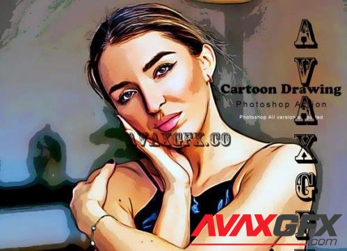 Cartoon Drawing Photoshop Action - 7547686