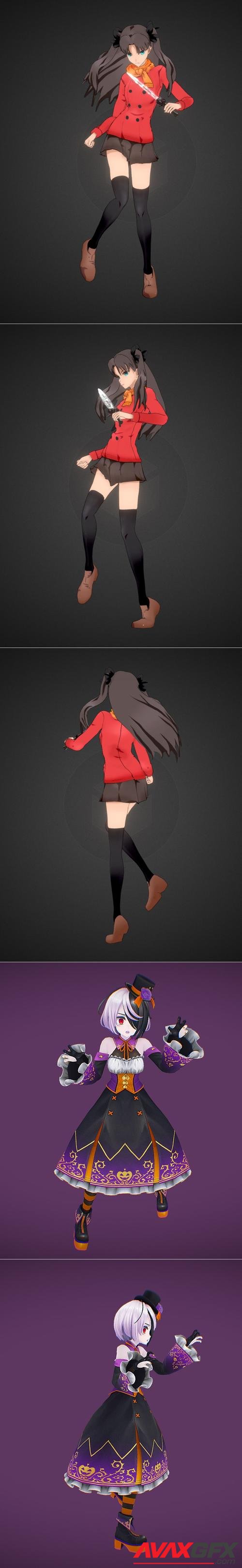 Rin Tohsaka - Fate Stay Night Heavens Feel and Claudia Halloween – 3D Print