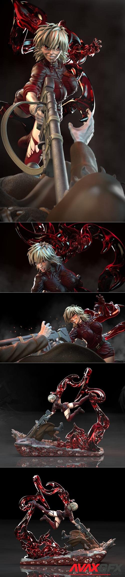 Seras Victoria Fan Art From Hellsing Ultimate – 3D Print