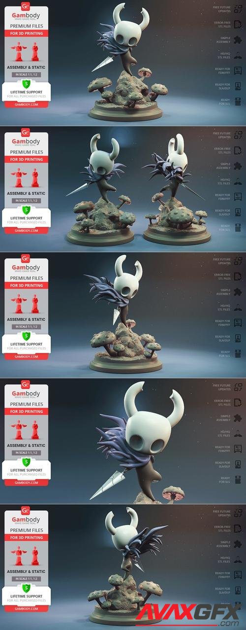 Knight and Hornet Hollow Knight – 3D Print | Download 3D Models for Print