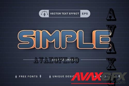 Simple - Editable Text Effect - 7549147