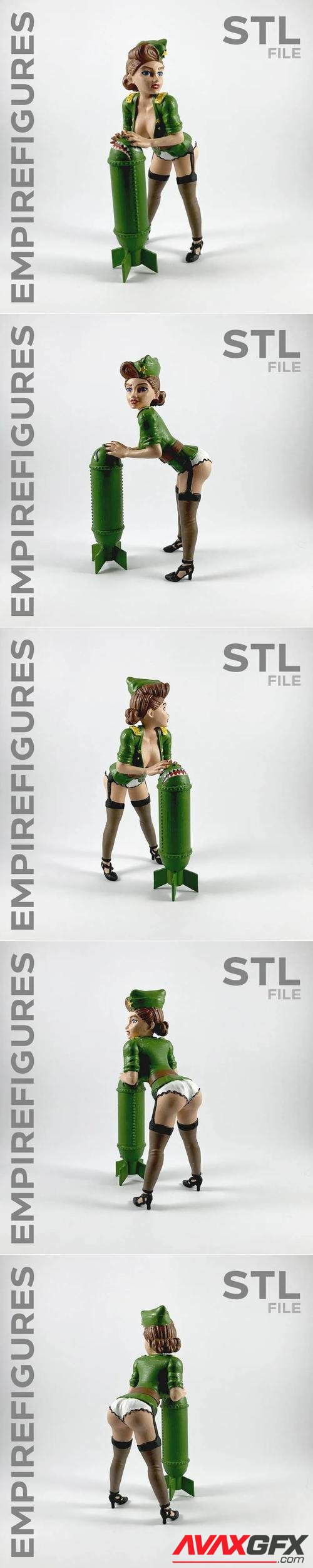 Bomber Gir 02 - Empire Figuresl – 3D Print