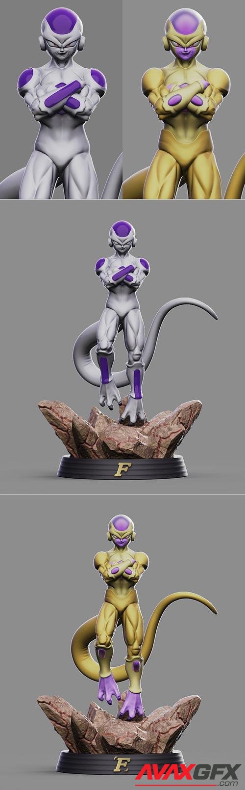 Frieza and Golden Frieza – 3D Print