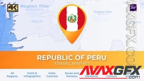 Peru Map - Republic of Peru Travel Map 39229838