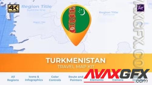 Turkmenia Map - Turkmenistan Travel Map 39229886
