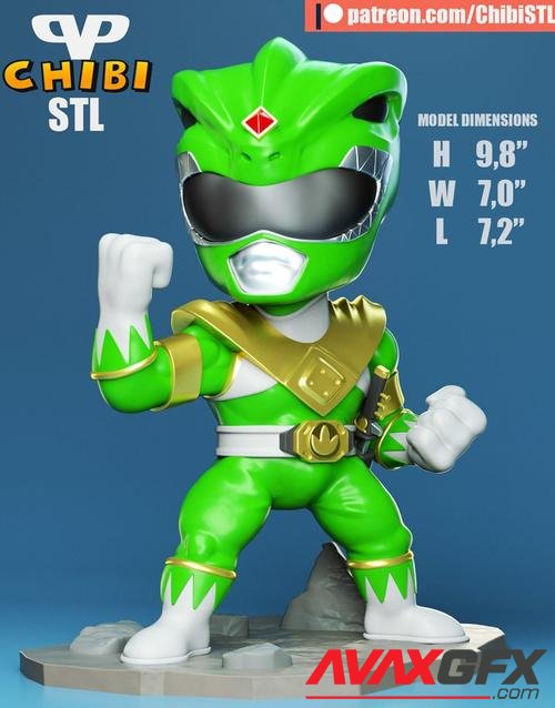 Green Ranger Chibi – 3D Print