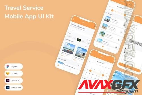 Travel Service Mobile App UI Kit ER9AXSL