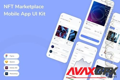 NFT Marketplace Mobile App UI Kit NRAMPLQ