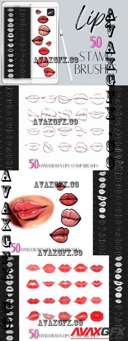 Procreate Lips Stamps Brushes