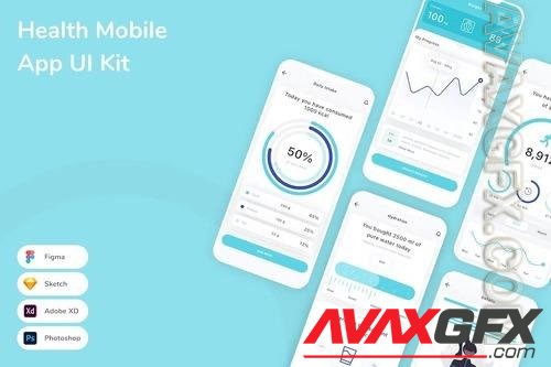 Health Mobile App UI Kit HUHHUFB