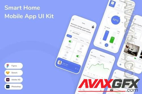 Smart Home Mobile App UI Kit M6AU23G