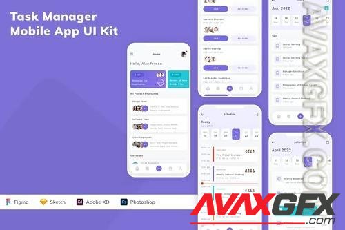 Task Manager Mobile App UI Kit JPQ8TAT