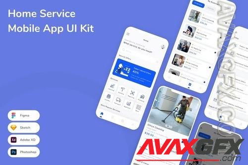 Home Service Mobile App UI Kit CR7ZALA