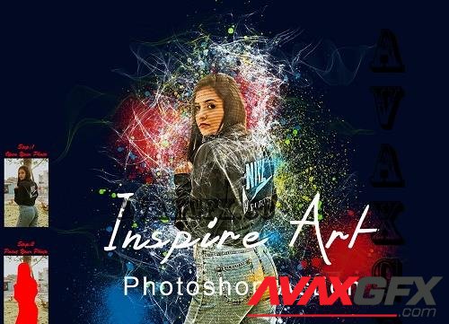 Inspire Art Photoshop Action - 7798100