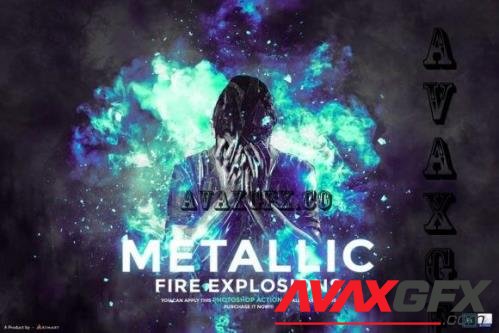 Metallic - Fire Explosion PS Action - 7092815