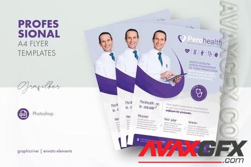 Health Application Flyer Templates CG87FRC