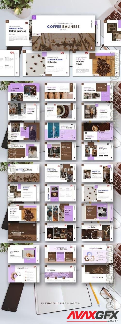 Powerpoint Template - Coffee Balinese