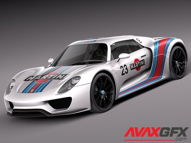 Porsche 918 Spyder Martini 2013 3D