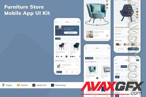 Furniture Store Mobile App UI Kit V5CT6Z2