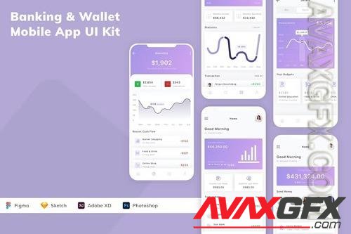 Banking & Wallet Mobile App UI Kit VAMJKEQ