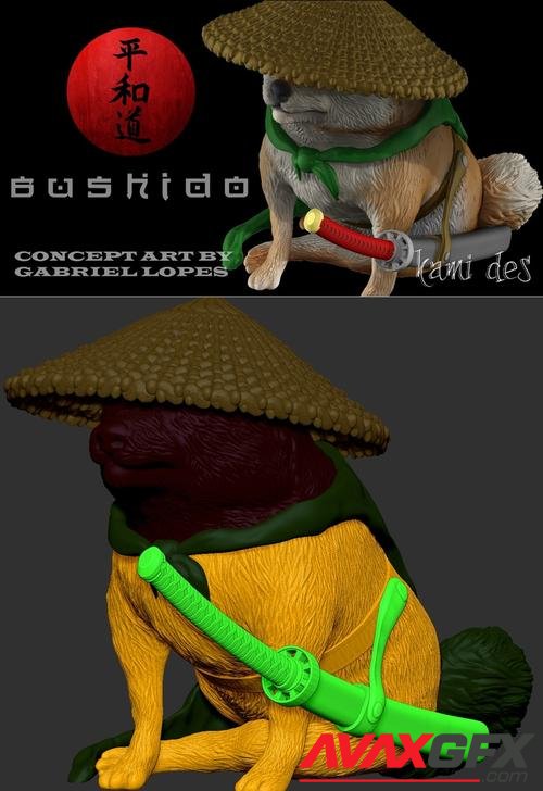 Shiba Inu Ronin – 3D Print