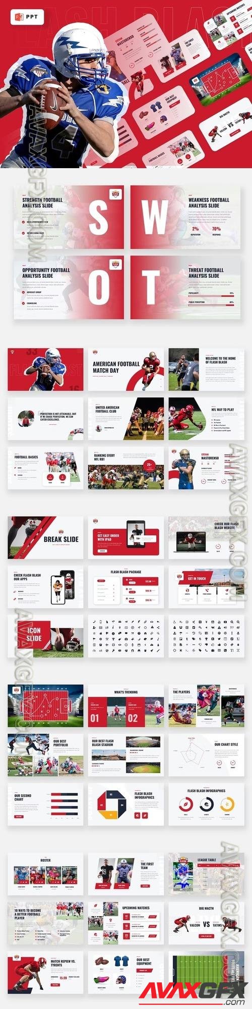 FLASH BLAST - American Football Sport Powerpoint T